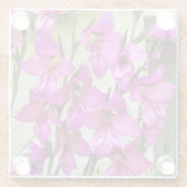 Byzantijnse Gladiolus Glazen Onderzetter (Achterkant)