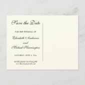 Byzantijnse katholieke bruiloft bespaart de datum aankondigingskaart (Achterkant)