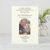 Byzantijnse katholieke ivoren bruiloft kaart (Staand voorkant)