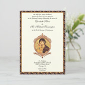 Byzantijnse katholieke maagd Mary Wedding Combo Kaart (Staand voorkant)