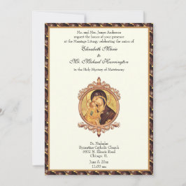 Byzantijnse katholieke maagd Mary Wedding Combo Kaart