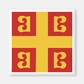 Byzantijnse keizerlijke vlag, 14e eeuw magneet (Voorkant)