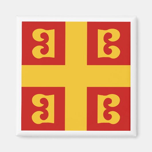 Byzantijnse keizerlijke vlag, 14e eeuw magneet (Voorkant)