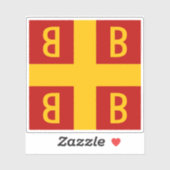 Byzantijnse keizerlijke vlag, 14e eeuw sticker (Vel)