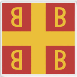 Byzantijnse keizerlijke vlag, 14e eeuw sticker