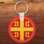 Byzantijnse Keizerlijke Vlag Embleem Sleutelhanger (Achterkant)
