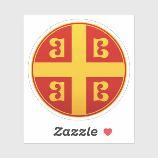 Byzantijnse Keizerlijke Vlag Embleem Sticker (Vel)