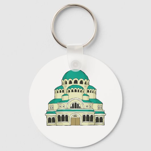 Byzantijnse kerk sleutelhanger (Voorkant)