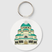 Byzantijnse kerk sleutelhanger (Achterkant)
