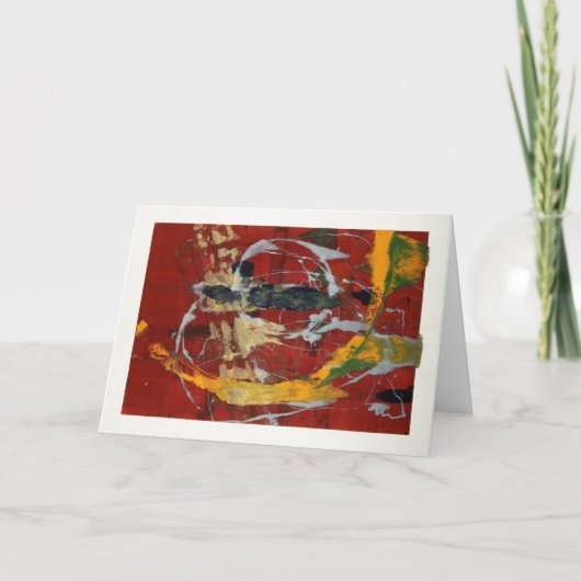 Byzantijnse Kerst Wenskaart van Goud Feestdagen Kaart (Voorkant)