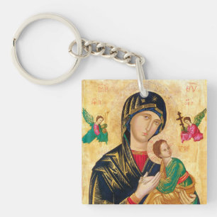 Byzantijnse Maria- en kinderpictogrammen Sleutelhanger