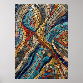 Byzantijnse Mozaïek Kunst Poster | Romeinse Stijl