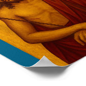 Byzantijnse orthodoxe icoon van Jezus Christus de Poster (Hoek)