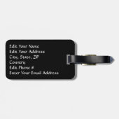 Byzantijnse Pictogram van Christus Pantocrator Bagagelabel (Achterkant horizontaal)