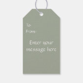 Byzantijnse Pictogram van Christus Pantocrator Cadeaulabel (Achterkant)