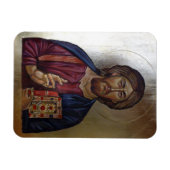 Byzantijnse Pictogram van Christus Pantocrator Magneet (Horizontaal)