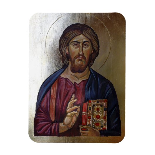 Byzantijnse Pictogram van Christus Pantocrator Magneet (Verticaal)