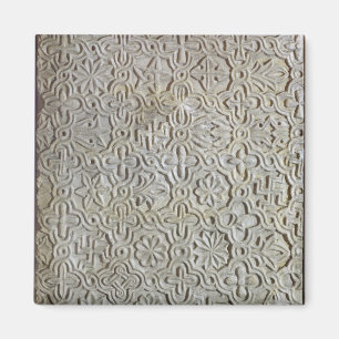 Byzantijnse plaat met kruisvormige decoratie, 12e- magneet