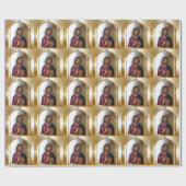 Byzantijnse stijl icoon van Christus Pantocrator Cadeaupapier (Vlak)