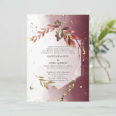 BYZANTIJNSE Verlovings Kroon Huwelijk Bloemenkruis Kaart (Staand voorkant)