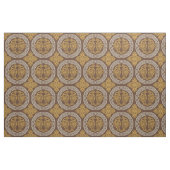 Byzantijnse vogels, barnsteen stof (Yard (91,4 cm))