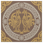 Byzantijnse vogels, barnsteen stof (Swatch)