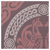 Byzantijnse vogels, Cranberry rood Stof (Close Up)