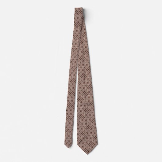 Byzantine Abstract Floral Neck Tie Stropdas (Achterkant)