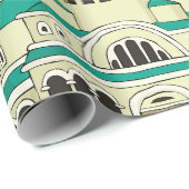 Byzantine Architecture Teal Dome Cathedral Cadeaupapier (Rol Hoek)