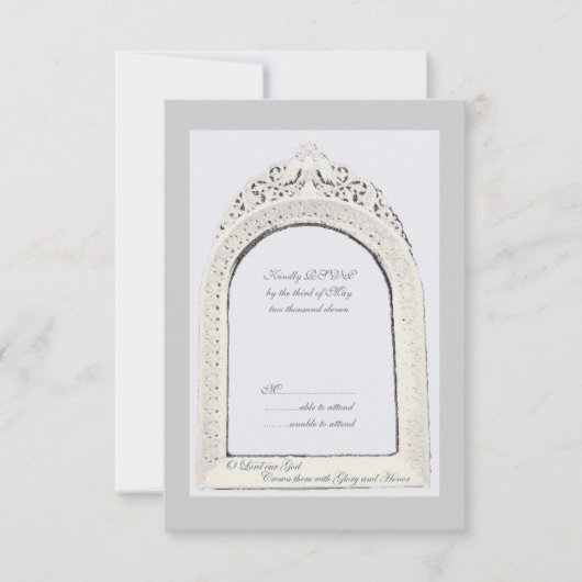 Byzantine Border RSVP Kaartje (Voorkant)