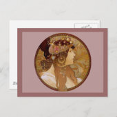 Byzantine Brunette, 1897 Briefkaart (Voorkant / Achterkant)