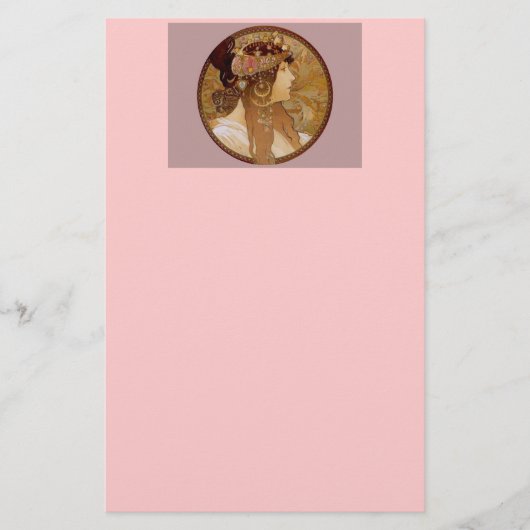 Byzantine Brunette, 1897 Briefpapier (Voorkant)