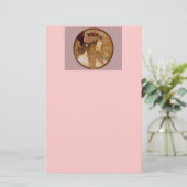 Byzantine Brunette, 1897 Briefpapier (Staand voorkant)