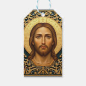 Byzantine Christ Icon - Jesus Cadeaulabel (Voorkant)