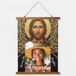 Byzantine Christ Icon - Jesus Hangend Wandkleed