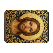 Byzantine Christ Icon - Jesus Magneet (Horizontaal)