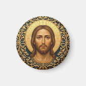 Byzantine Christ Icon - Jesus Magneet (Voorkant)
