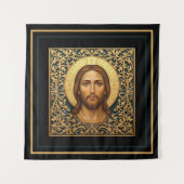 Byzantine Christ Icon - Jesus Wandkleed (Voorkant)