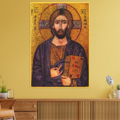 Byzantine Christus Pantokrator Canvas Afdruk (Insitu (Woonkamer))