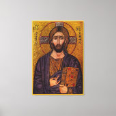 Byzantine Christus Pantokrator Canvas Afdruk (Voorkant)