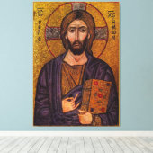 Byzantine Christus Pantokrator Canvas Afdruk (Insitu (Houten vloer))