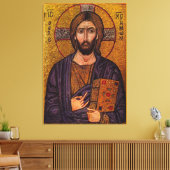 Byzantine Christus Pantokrator Canvas Afdruk (Insitu (Woonkamer))