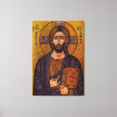 Byzantine Christus Pantokrator Canvas Afdruk (Voorkant)