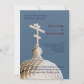 Byzantine Church Wedding Kaart (Voorkant)