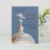 Byzantine Church Wedding Kaart (Staand voorkant)