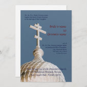 Byzantine Church Wedding Kaart (Voorkant / Achterkant)