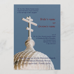 Byzantine Church Wedding Kaart