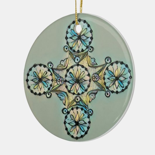 Byzantine Cross Ornament (Links)