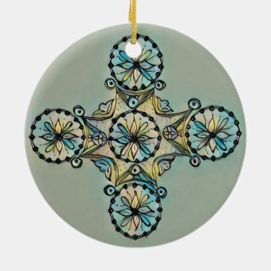 Byzantine Cross Ornament (Achterkant)