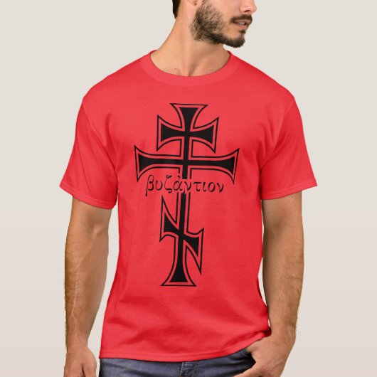 Byzantine Cross T-shirt (Voorkant)